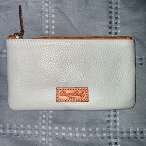 Dooney & Bourke Cream and Tan Leather Wallet